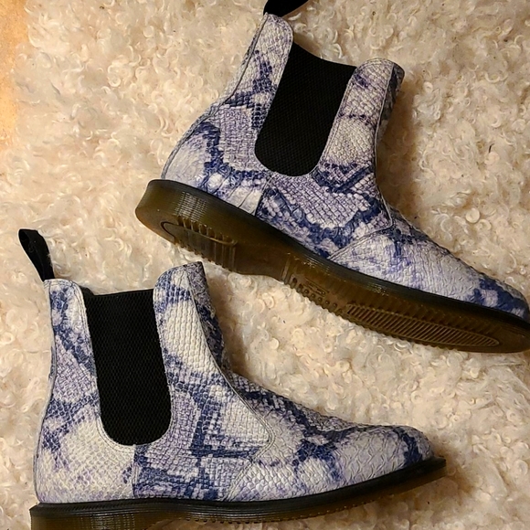 Dr. Martens Shoes - Dr Martins Snake print leather boots